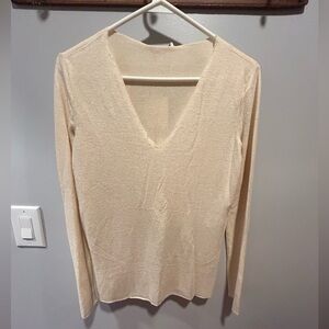 NWT Zara Women's V Neck Long Sleeve Shirt